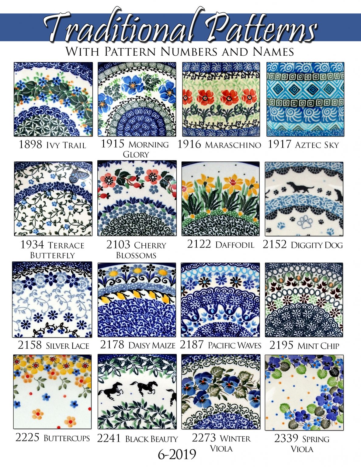 Pottery Patterns Gettysburg Polish Pottery