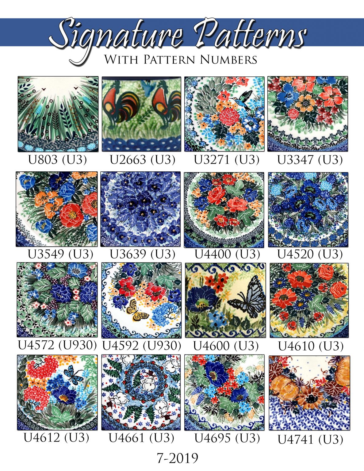 Pottery Patterns Gettysburg Polish Pottery